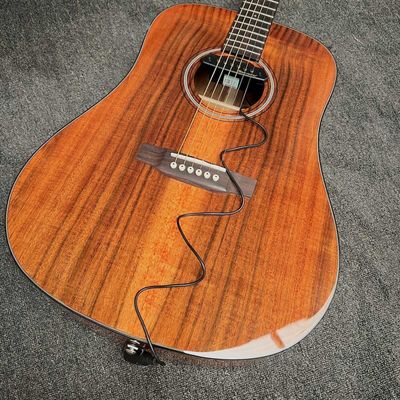 Custom Martin Style Dreadnought D-18AA All Solid KOA Wood Acoustic Guitar, Accept Guitar OEM fournisseur