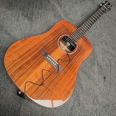 Custom Martin Style Dreadnought D-18AA All Solid KOA Wood Acoustic Guitar, Accept Guitar OEM fournisseur