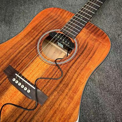Custom Martin Style Dreadnought D-18AA All Solid KOA Wood Acoustic Guitar, Accept Guitar OEM fournisseur