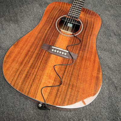 Custom Martin Style Dreadnought D-18AA All Solid KOA Wood Acoustic Guitar, Accept Guitar OEM fournisseur
