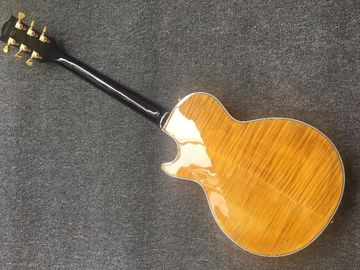 Une guitare jazz personnalisée, une guitare électrique, un double trou en F. fournisseur