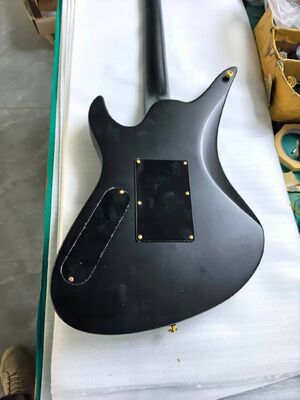 Synyster Gates – guitare électrique personnalisée de Style Schecter, Signature "Dark Night", finition mate, rayures noires, matériel doré fournisseur