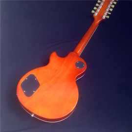 Guitare électrique LP standard avec matériel en or et incrustation de fleurs fournisseur