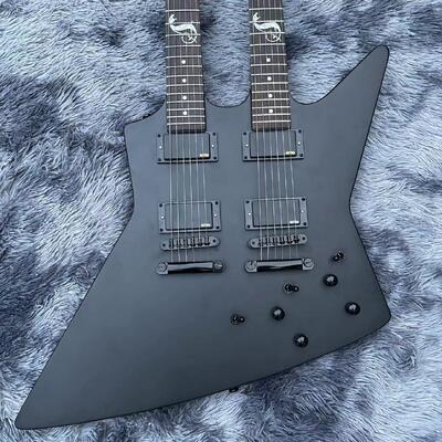 Commande de guitare personnalisée, guitare électrique ESP MX250 Double Neck 6+6 cordes de James Hetfield en finition mate fournisseur