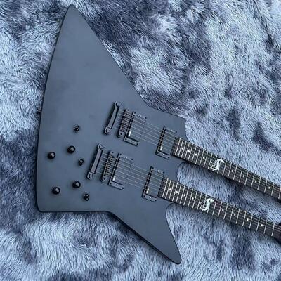 Commande de guitare personnalisée, guitare électrique ESP MX250 Double Neck 6+6 cordes de James Hetfield en finition mate fournisseur