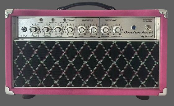 Tête d'ampli filaire personnalisée Grand ODR Overdrive Reverb 20 watts avec daim violet, prix spécial fournisseur