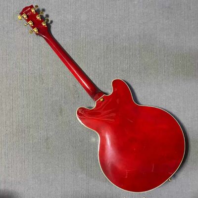 Guitare électrique jazz semi-creuse de style Gibson ES-335 personnalisée avec Bigsby fournisseur