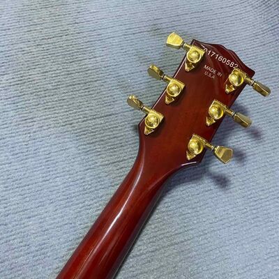 Custom Gibson Style ES Supreme Bourbon Burst Semi Hollow Body Jazz Guitare électrique fournisseur