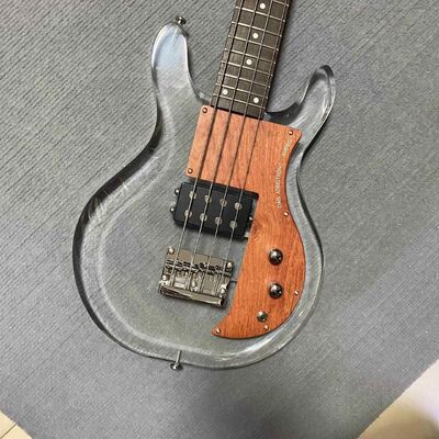 Custom Dan Armstrong 4 cordes acrylique basse électrique manche en érable touche en palissandre avec H fournisseur
