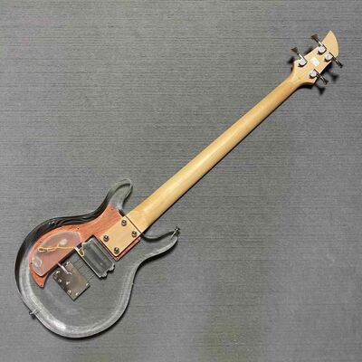 Custom Dan Armstrong 4 cordes acrylique basse électrique manche en érable touche en palissandre avec H fournisseur