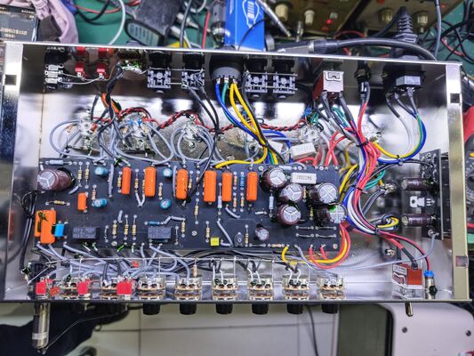 Grand Amp ODR, tête d'amplificateur de guitare à valve de réverbération spéciale Overdrive câblée à la main ODS50R par Grand 50W, tubes JJ, bleu suède, accepte les amplis OEM fournisseur