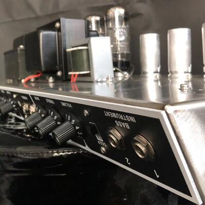 Tête d'ampli guitare Bassman à panneau noir, 2 canaux, 50 watts, 1964 6L6*2, 12AX7*4 Tubes fournisseur