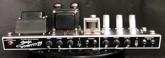 Tête d'ampli guitare Bassman à panneau noir, 2 canaux, 50 watts, 1964 6L6*2, 12AX7*4 Tubes fournisseur
