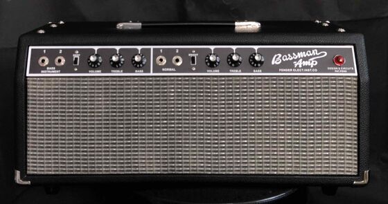 Tête d'ampli guitare Bassman à panneau noir, 2 canaux, 50 watts, 1964 6L6*2, 12AX7*4 Tubes fournisseur