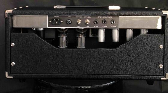 Tête d'ampli guitare Bassman à panneau noir, 2 canaux, 50 watts, 1964 6L6*2, 12AX7*4 Tubes fournisseur