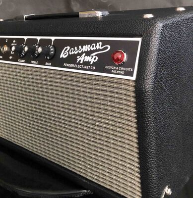 Tête d'ampli guitare Bassman à panneau noir, 2 canaux, 50 watts, 1964 6L6*2, 12AX7*4 Tubes fournisseur