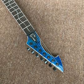 Nouveau style.travail manuel personnalisé 6 cordes bleue Guitare électrique.Guitare à clapet Rosewood.support de la personnalisation guitare fournisseur