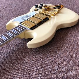 Nouveau style, guitare électrique chinoise sur mesure SG Jazz, fingerboard Rosewood, 3 détecteurs, guitare Gold hardware, système vibrato fournisseur