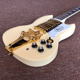 Nouveau style, guitare électrique chinoise sur mesure SG Jazz, fingerboard Rosewood, 3 détecteurs, guitare Gold hardware, système vibrato fournisseur