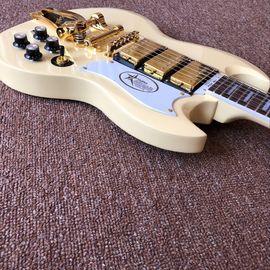 Nouveau style, guitare électrique chinoise sur mesure SG Jazz, fingerboard Rosewood, 3 détecteurs, guitare Gold hardware, système vibrato fournisseur