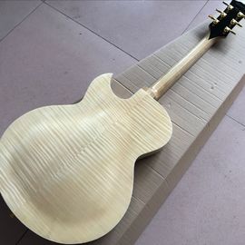 Guitare électrique,double flamme de tigre,guitare en bois naturel. fournisseur