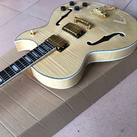 Guitare électrique,double flamme de tigre,guitare en bois naturel. fournisseur