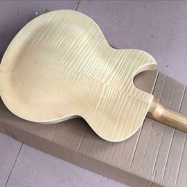 Guitare électrique,double flamme de tigre,guitare en bois naturel. fournisseur