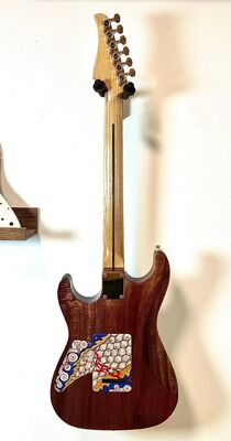 Guitare électrique peinte à la main personnalisée, accepter guitare et basse avec OEM fournisseur