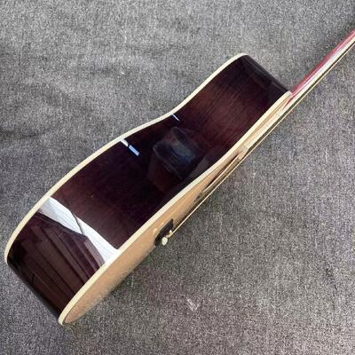 AAAAA haut en sapin massif OM corps SOLID ROSEWOOD arrière côté acoustique de la guitare noix d'os fournisseur
