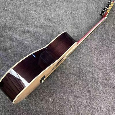 AAAAA haut en sapin massif OM corps SOLID ROSEWOOD arrière côté acoustique de la guitare noix d'os fournisseur