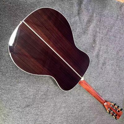 AAAAA haut en sapin massif OM corps SOLID ROSEWOOD arrière côté acoustique de la guitare noix d'os fournisseur