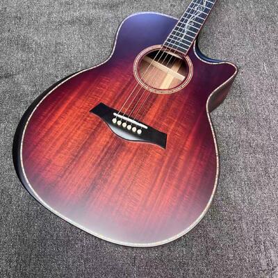 AAAAA dessus en koa solide corps k24ce dos en KOA solide écrou en os pour guitare acoustique de style Taylor fournisseur
