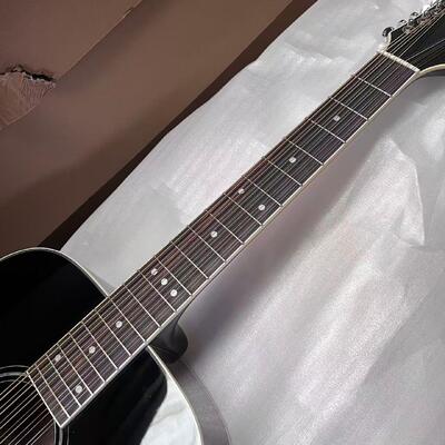 AAAAA 43 pouces de sapin massif haut sj200 jumbo corps d'érable arrière côté guitare acoustique noix d'os en rayonnement de soleil cerisier fournisseur