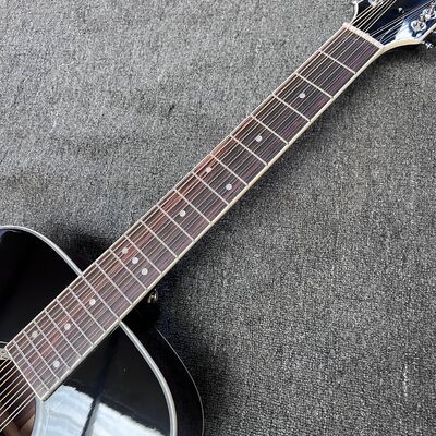 AAAAA 43 pouces de sapin massif haut sj200 jumbo corps d'érable arrière côté guitare acoustique noix d'os en rayonnement de soleil cerisier fournisseur