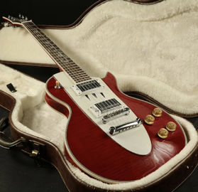 LP Corvette Guitare électrique en forme d'érable Top Veneer Grover Tuner Plus de couleurs à choisir fournisseur