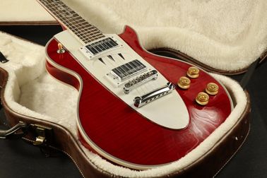 LP Corvette Guitare électrique en forme d'érable Top Veneer Grover Tuner Plus de couleurs à choisir fournisseur
