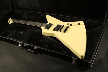 La meilleure qualité ESPS Explorer Guitare électrique Crème couleur Fingerboard Inlay Noir Hardware EMG Pickups fournisseur