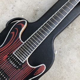 2019 Maple Top 7 Strings Guitare électrique,Abalone liant,Ebonné tableau de bord Col du corps Guitare électrique fournisseur