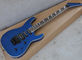 Metallic Blue Set In JS Guitare électrique avec Floyd Rose, 24 Frets, Corps de liaison blanc fournisseur