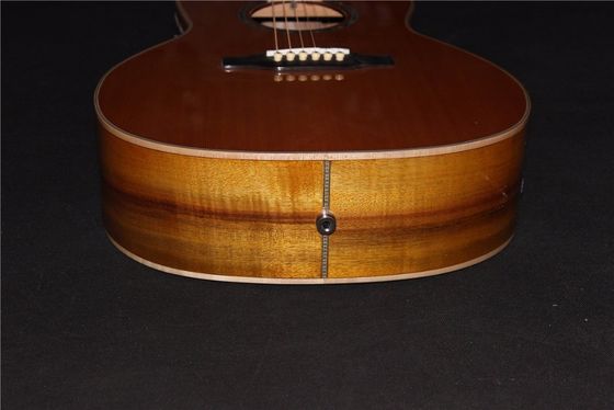 AAAAA toute la guitare OO solide sur mesure Guitare acoustique OO solide 14 frettes Guitare acoustique électrique fournisseur