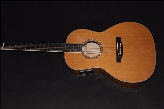 AAAAA toute la guitare OO solide sur mesure Guitare acoustique OO solide 14 frettes Guitare acoustique électrique fournisseur