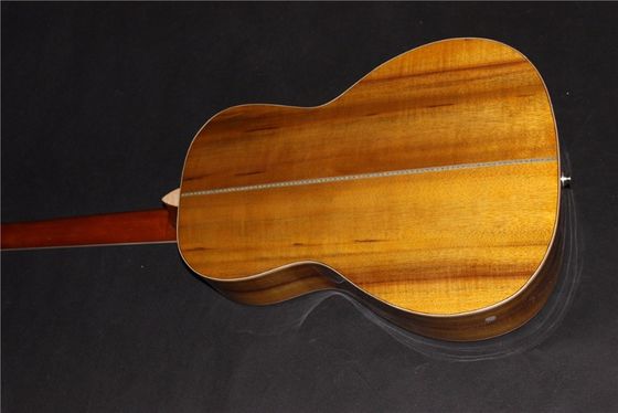 AAAAA toute la guitare OO solide sur mesure Guitare acoustique OO solide 14 frettes Guitare acoustique électrique fournisseur