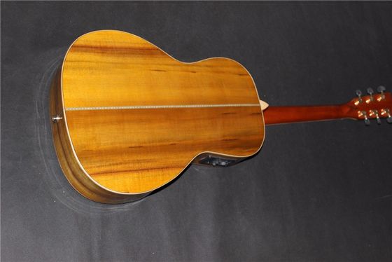 AAAAA toute la guitare OO solide sur mesure Guitare acoustique OO solide 14 frettes Guitare acoustique électrique fournisseur