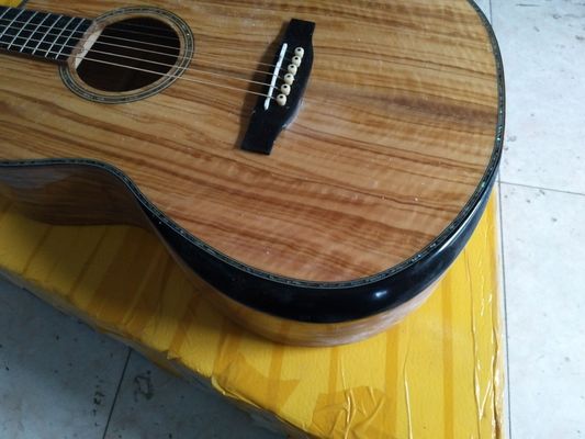 AAAA tout en bois d'olivier massif personnalisé guitare personnalisée de style OM Gotoh tuner peg guitare électrique acoustique fournisseur