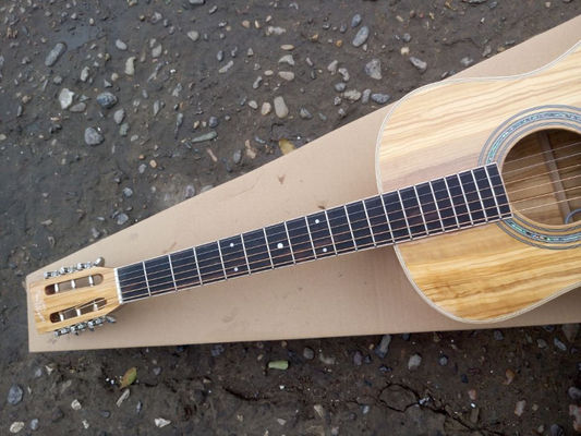 AAAA tout en bois d'olivier importé massif OOO28K style guitare personnalisée guitare acoustique électrique fournisseur