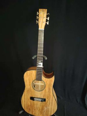 Guitare personnalisée AAAA tout en bois d'olivier importé. Guitare de style Ryan. fournisseur
