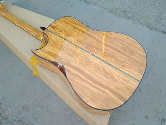 Guitare personnalisée AAAA tout en bois d'olivier importé. Guitare de style Ryan. fournisseur