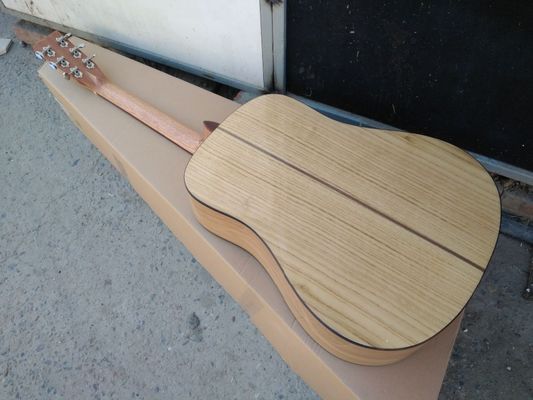 AAAA fabriqué à la main tous Solid OKA guitare dreadnought guitare de corps importé trou de son bois EQ D guitare électrique acoustique fournisseur