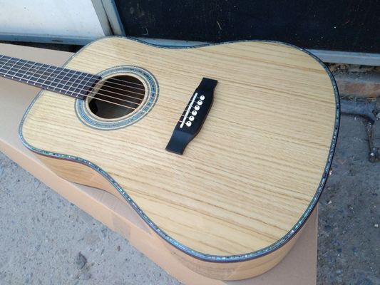 AAAA fabriqué à la main tous Solid OKA guitare dreadnought guitare de corps importé trou de son bois EQ D guitare électrique acoustique fournisseur