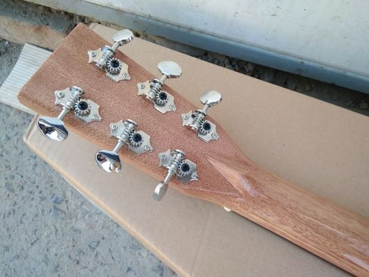 AAAA fabriqué à la main tous Solid OKA guitare dreadnought guitare de corps importé trou de son bois EQ D guitare électrique acoustique fournisseur